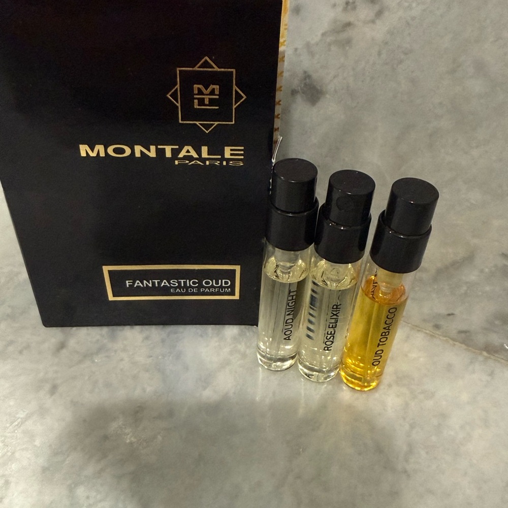 Lot Of 4 MONTALE - Aoud Night,Fantastic Oud, Rose Elixir, Oud Tobacco